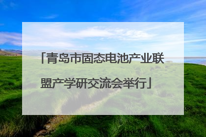 青岛市固态电池产业联盟产学研交流会举行