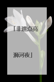 非遗点亮浉河夜
