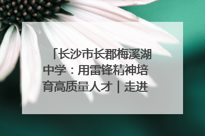 长沙市长郡梅溪湖中学：用雷锋精神培育高质量人才｜走进新时代“雷锋传人 长沙榜样”