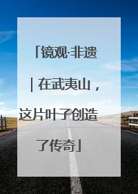 镜观·非遗｜在武夷山，这片叶子创造了传奇