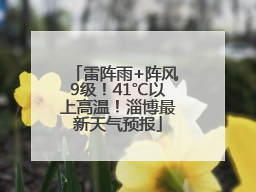 雷阵雨+阵风9级！41℃以上高温！淄博最新天气预报