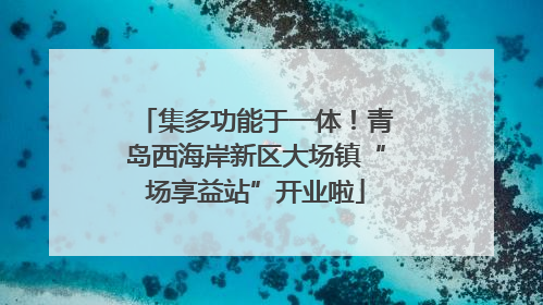 集多功能于一体！青岛西海岸新区大场镇“场享益站”开业啦