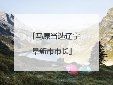 马原当选辽宁阜新市市长