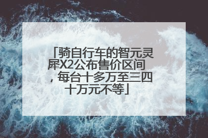 骑自行车的智元灵犀X2公布售价区间，每台十多万至三四十万元不等