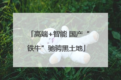 高端+智能 国产“铁牛”驰骋黑土地