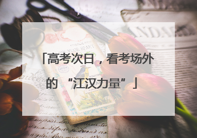 高考次日，看考场外的 “江汉力量”