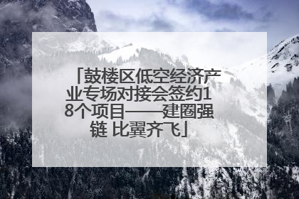 鼓楼区低空经济产业专场对接会签约18个项目——建圈强链 比翼齐飞