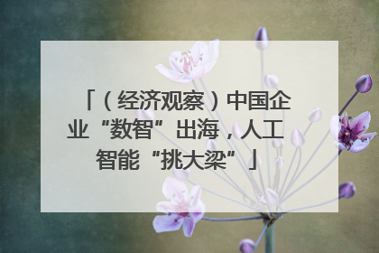 （经济观察）中国企业“数智”出海，人工智能“挑大梁”