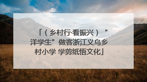 （乡村行·看振兴）“洋学生”做客浙江义乌乡村小学 学剪纸悟文化