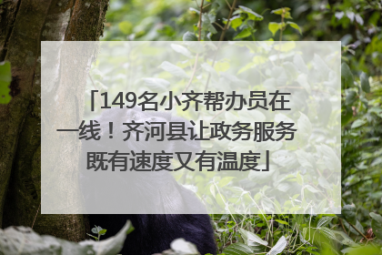 149名小齐帮办员在一线！齐河县让政务服务既有速度又有温度