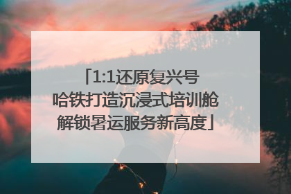 1:1还原复兴号 哈铁打造沉浸式培训舱解锁暑运服务新高度
