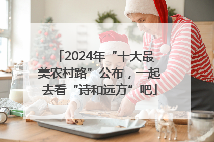 2024年“十大最美农村路”公布，一起去看“诗和远方”吧