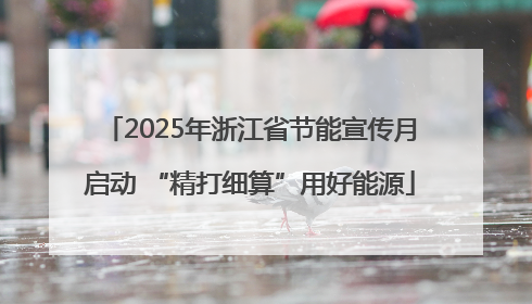 2025年浙江省节能宣传月启动 “精打细算”用好能源
