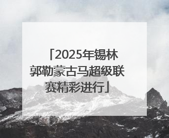 2025年锡林郭勒蒙古马超级联赛精彩进行
