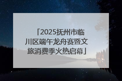 2025抚州市临川区端午龙舟赛暨文旅消费季火热启幕