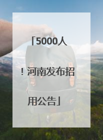 5000人！河南发布招用公告
