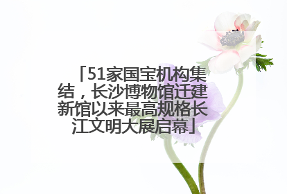 51家国宝机构集结，长沙博物馆迁建新馆以来最高规格长江文明大展启幕